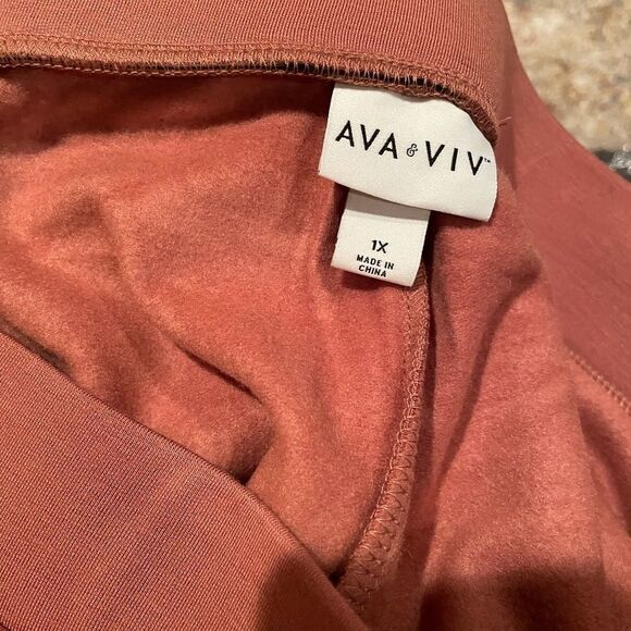Ava & Viv Pants Pickets comfort Plus Woman Clothes - Picture 4 of 8